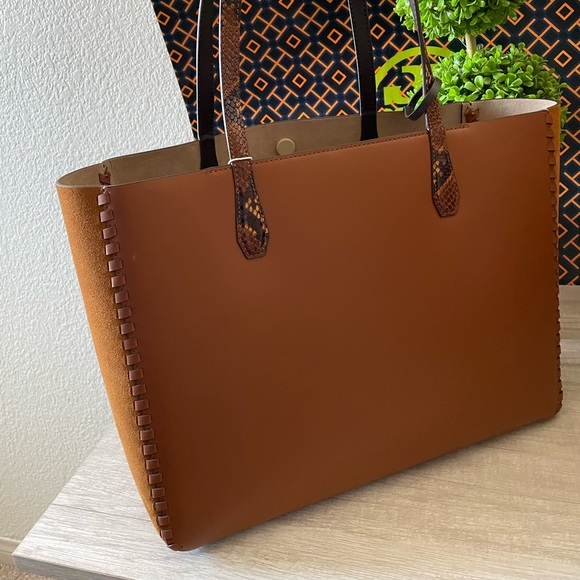 New, blake mixed material tote bag - Picture 5 of 15